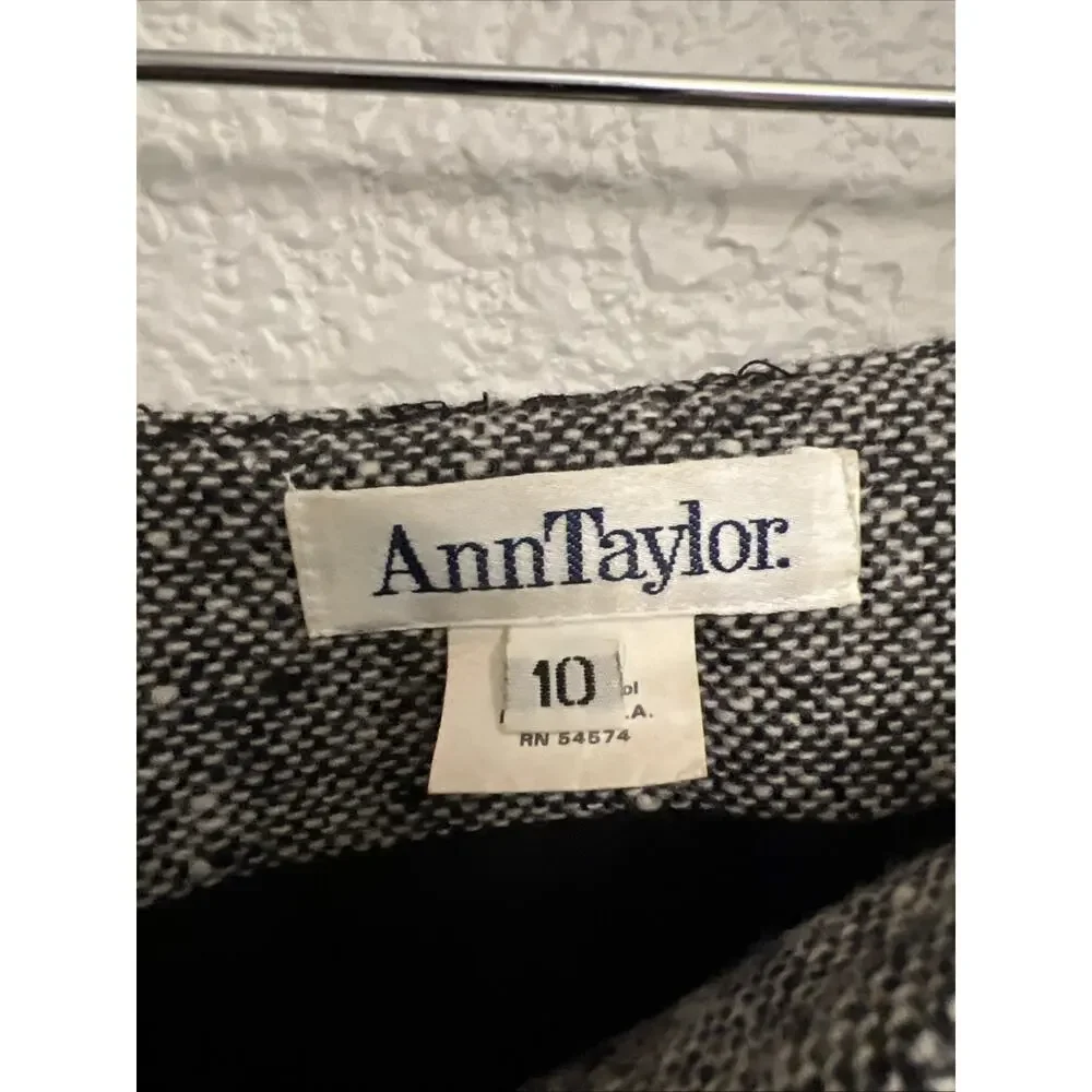 Vintage Ann Taylor Pencil Skirt Modern Quiet Luxury Classic Career Lined Slit 10